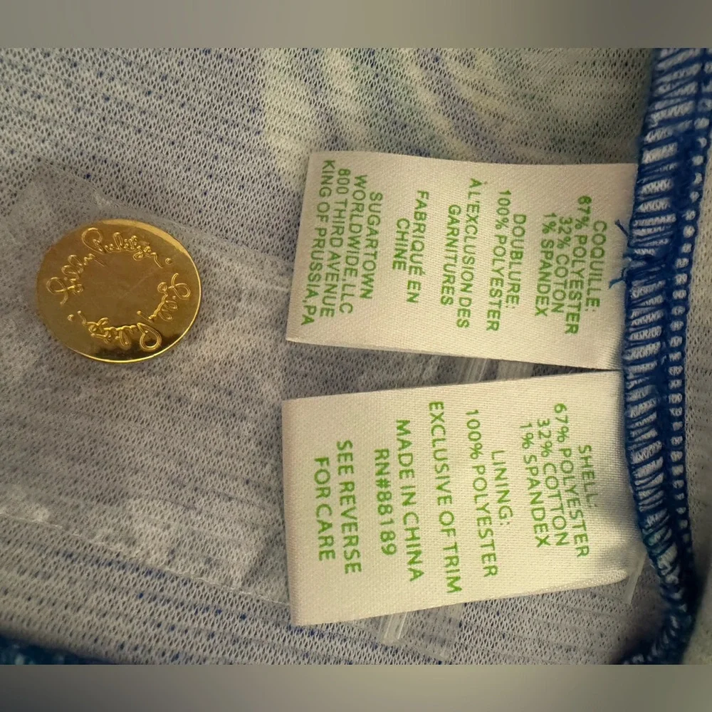 Lilly Pulitzer Layton Blue Crush Shift Dress, She Got Sole Size XL, NWT - Picture 6 of 12